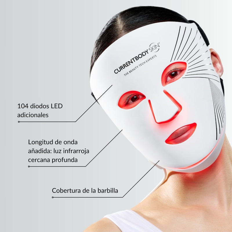 Máscara LED Facial de Luz Roja CurrentBody Skin
