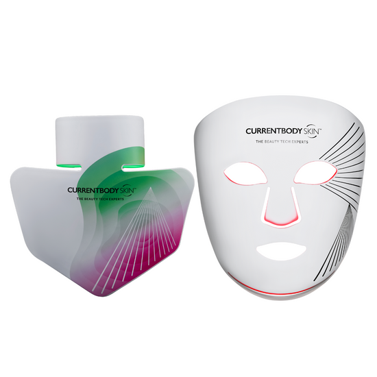 Máscara LED Facial Serie 2 & la Máscara iluminadora para cuello y escote