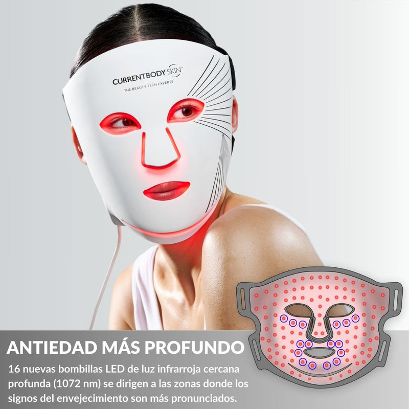 Máscara LED Facial de Luz Roja CurrentBody Skin