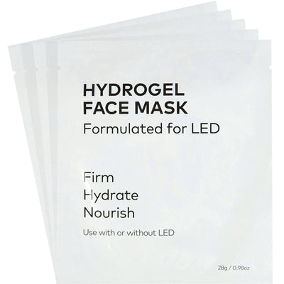 CurrentBody Skin Máscara de terapia de luz LED + Mascarillas de hidrogel CurrentBody Skin (Pack de 10)