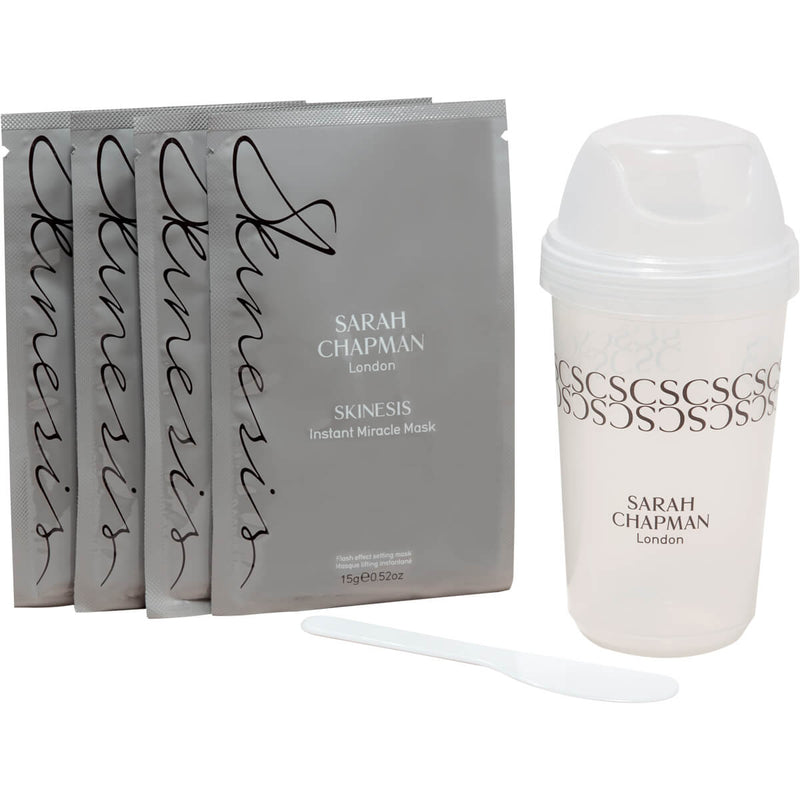Sarah Chapman Skinesis Instant Miracle Mascarilla y Mezclador 4 X 15g