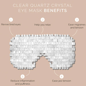 Hayo'u Máscara de Ojos de Cristal de Cuarzo