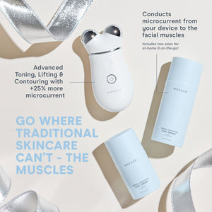 NuFACE TRINITY+ Set de Edición Limitada de Rutina de Tonificación Facial Avanzada Inteligente