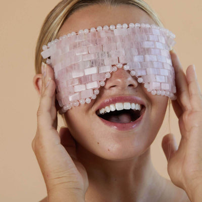 Máscara para ojos de cuarzo rosa Skin Gym