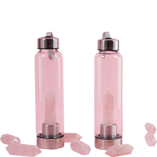 Botella de cuarzo rosa Skin Gym