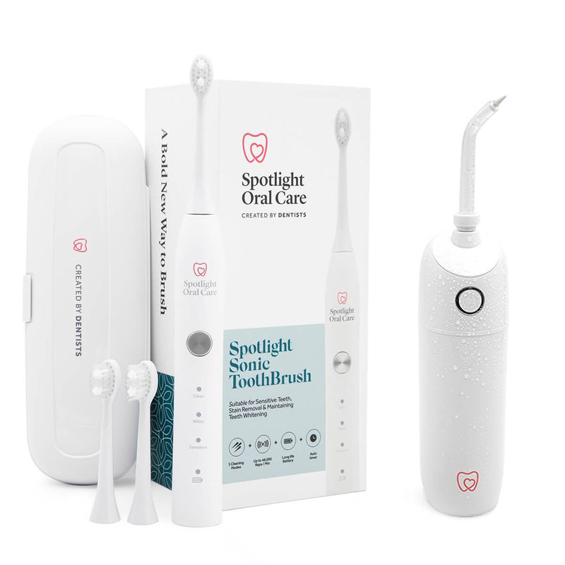 Spotlight Oral Care Kit de cepillo de dientes sónico + Irrigador dental