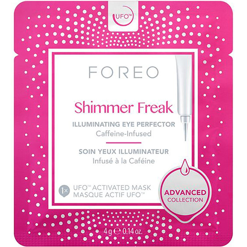 FOREO Shimmer Freak UFO mascarilla iluminadora de contorno de ojos (Pack de 6)